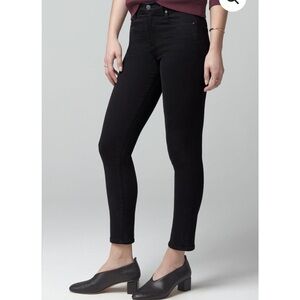 Citizens of Humanity Jeans Rocket Crop Mid Rise Skinny Plush Black Size 27